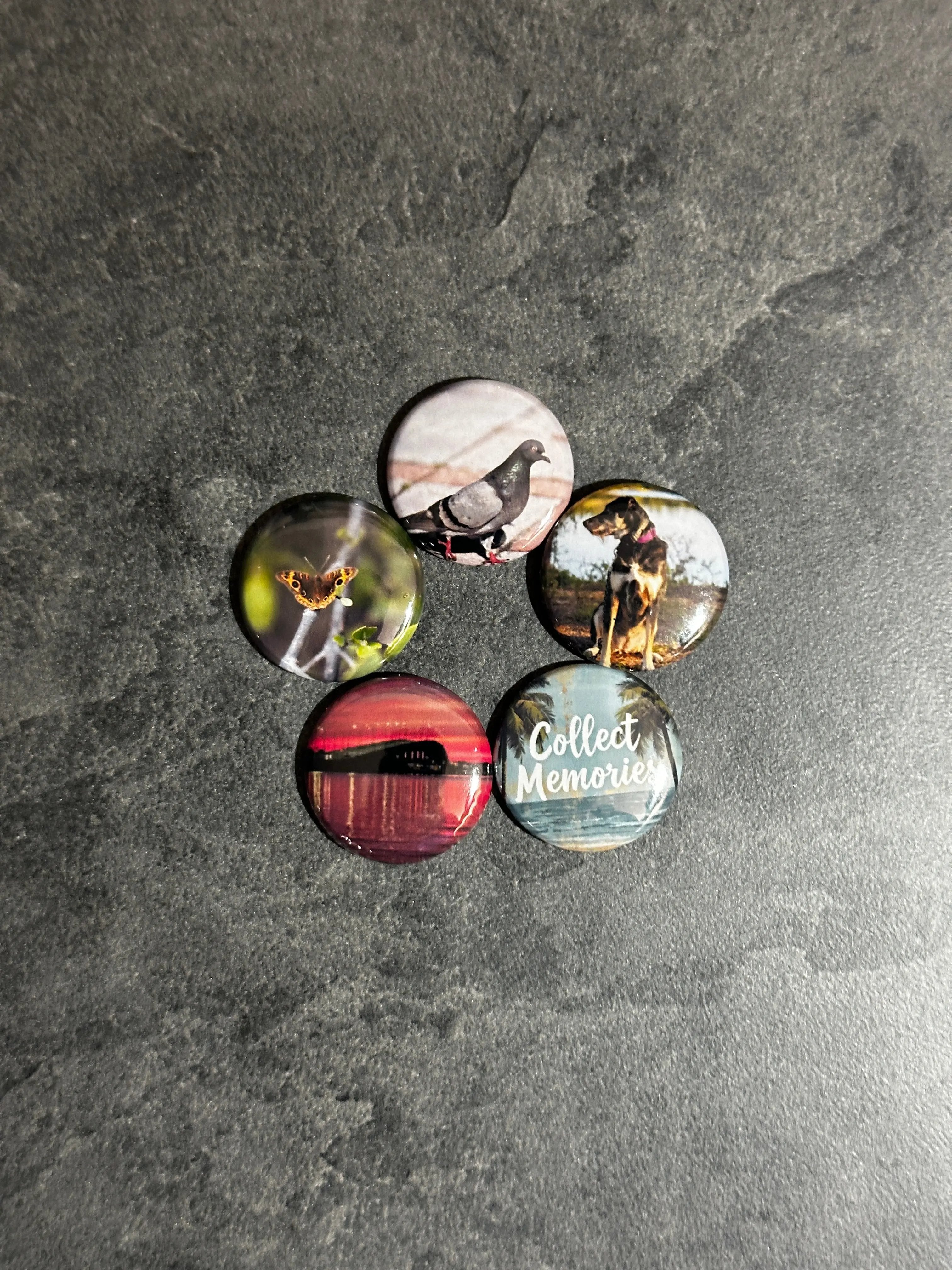 1" Round Photo Magnet The Memory Mill Studio